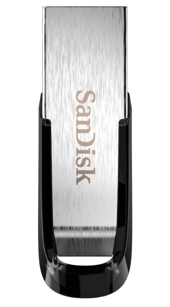 SANDISK 128GB Ultra Flair USB 3.0 플래시 드라이브, SDCZ73-128G-G46, 블랙