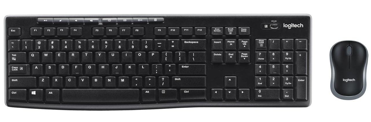 Logitech MK270 Full-Size 무선 키보드 & 마우스 콤보