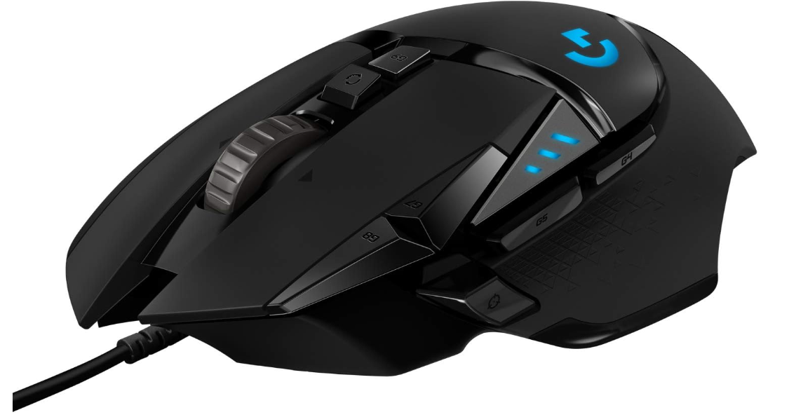 Logitech G502 HERO 유선 게이밍 마우스 (25,600 DPI)