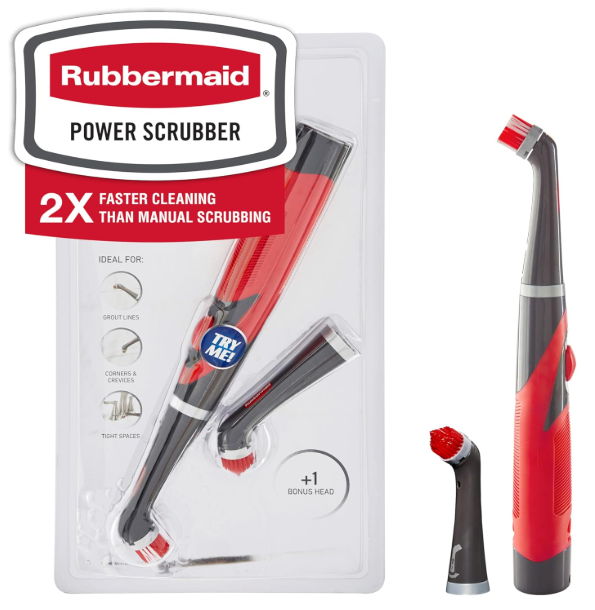 Rubbermaid Reveal Power Scrubber – Multi-Purpose 및 그라우트 헤드가 포함된 무선 전동 청소 브러시