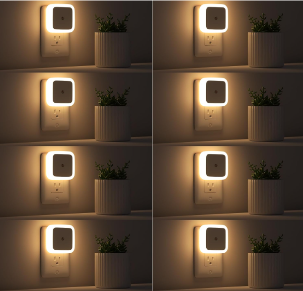 Sujeet LED Plug-in 야간 조명 (8-Pack) – dusk-to-dawn 센서