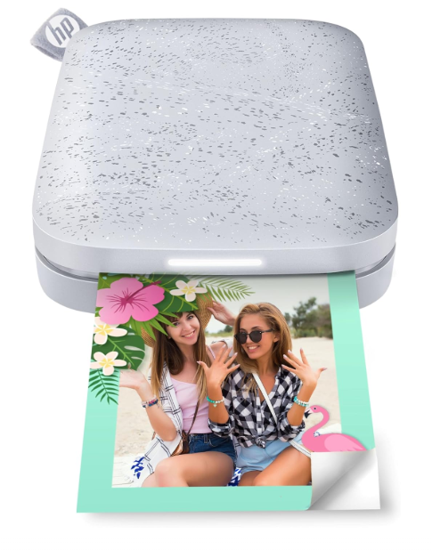 HP Sprocket 휴대용 포토 프린터 (2nd 에디션) – Bluetooth 즉석 포켓 포토 프린터, Sticky-Backed 인화지 (2" × 3") – Luna Pearl