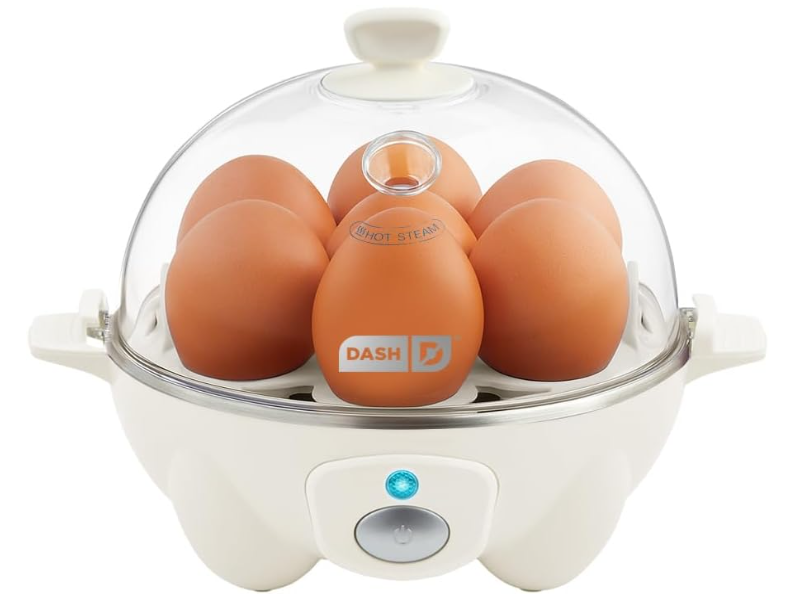 Dash Rapid Egg Cooker | 7-Egg 전기 계란 보일러, 수란 & 오믈렛 메이커 | 자동 Shut-Off 아침 식사 조리기